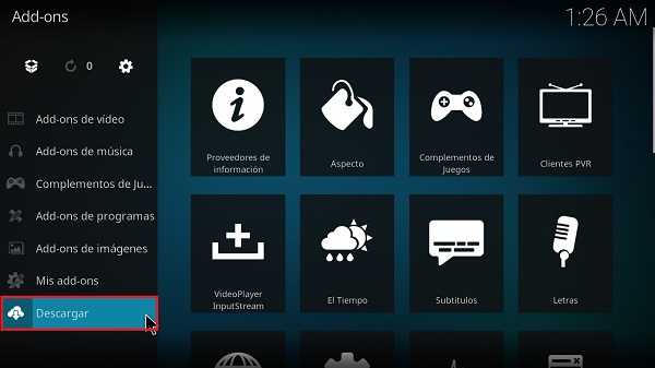 instalar kodi paso 15