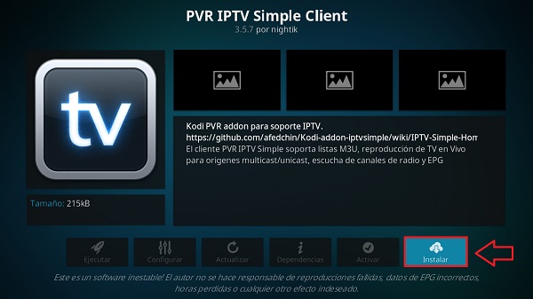 instalar kodi paso 17