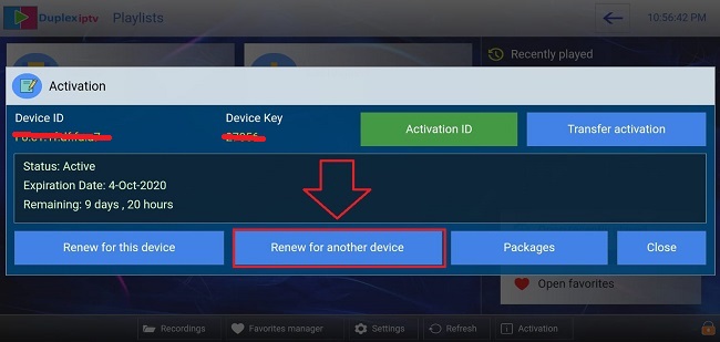 como renovar duplex iptv